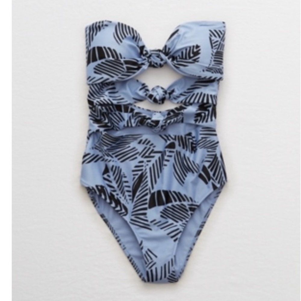 Aerie Triple Knot One Piece Swimsuit Size Small Long